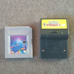 Pokemon Pinball and Tetris Gameboy Games